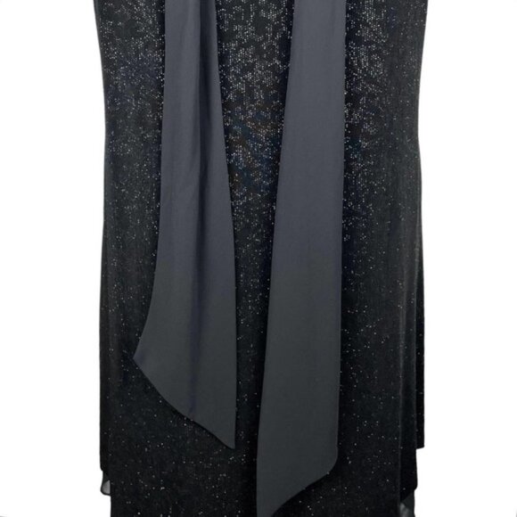 R&M Richards Shift Dress Sz 16 Black - Picture 6 of 7